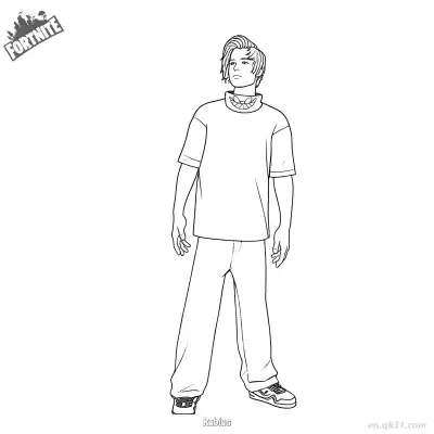 Free printable Rubius 02 Coloring Page - Free PDF Printable Fortnite Coloring Sheets coloring page